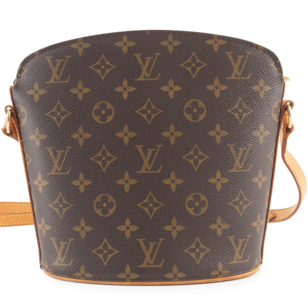 Louis Vuitton Drouot Shoulder Bag M51290 Monogram Canvas Women's LOUIS VUITTON - Picture 2 of 16